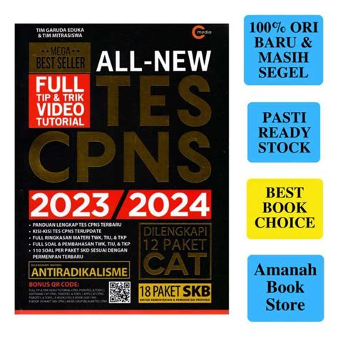 Jual Buku All New Tes Cpns 2023 2024 By Tim Garuda Eduka Tim