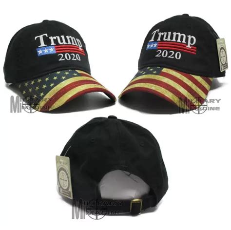 DONALD TRUMP CASQUETTE noire drapeau américain garder l Amérique grand