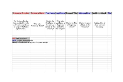 Free Printable Customer List Templates Pdf Excel Word