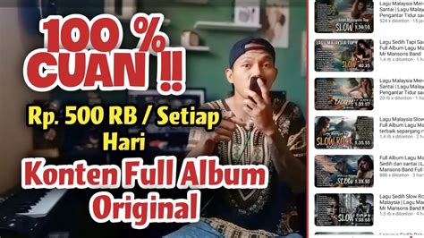 Dapat Ribu Setiap Hari Cuma Dengan Ide Konten Musik Full Album