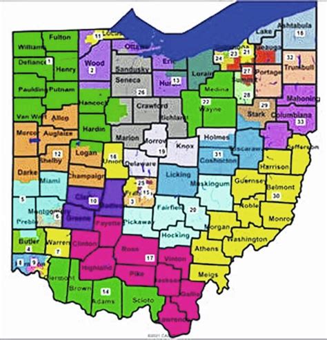 New Ohio Legislative District Map Places Mercer County In New District