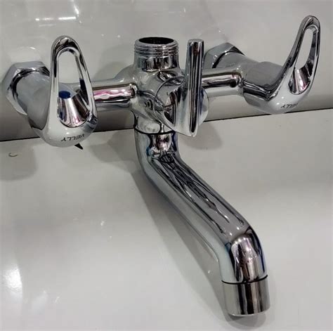 Classic Double Handle Queen Series Wall Mixer For Bathroom Fitting At