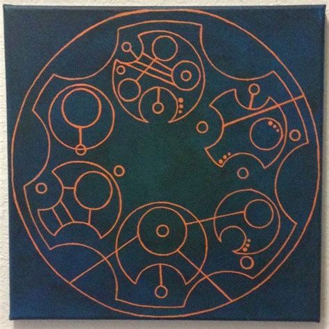 Doctor Who Tardis Gallifreyan Painted On Canvas By Moonbeammadness 40