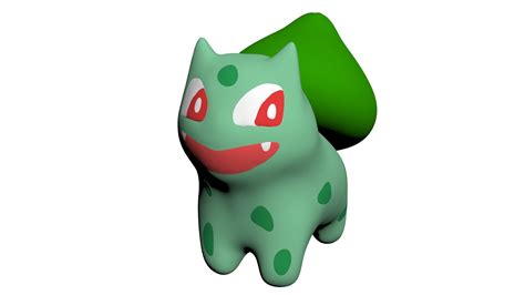 Bulbasaur Pokemon En Zbrush Y 3d Max Realidad Aumentada Modelo 3d 5 Ztl Free3d