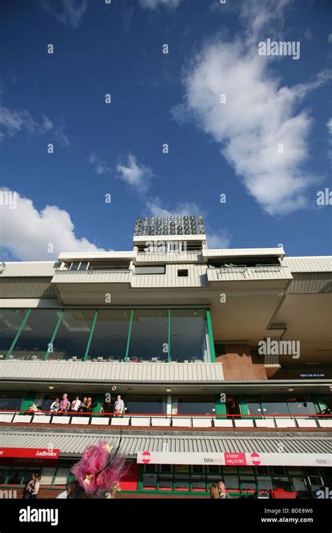 Wolverhampton Racecourse Grandstand In Sunlight At Dunstall Park