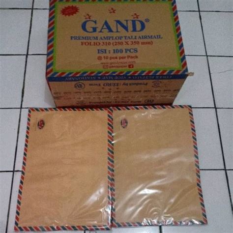 Jual Beli Amplop Amplop Coklat Airmail Folio Produk Bukalapak