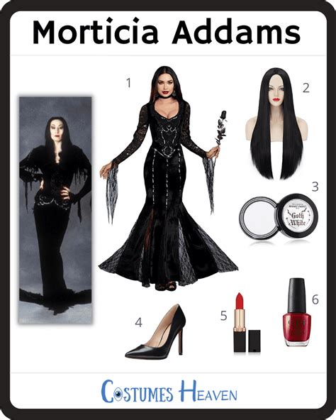 DIY Morticia Addams Costume Ideas [2023] For Cosplay & Halloween