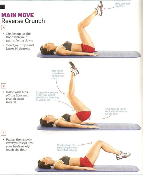 Reverse Crunches Exercise