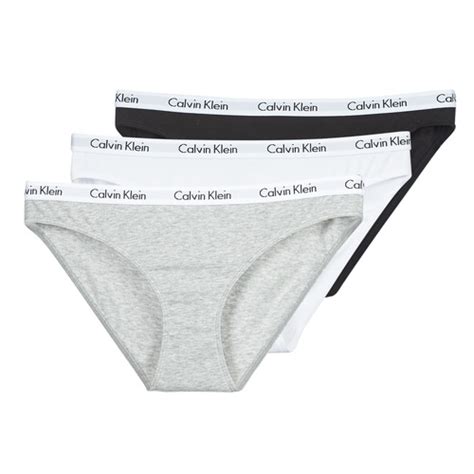 Calvin Klein Jeans CAROUSEL BIKINI X 3 Noir Blanc Gris chiné
