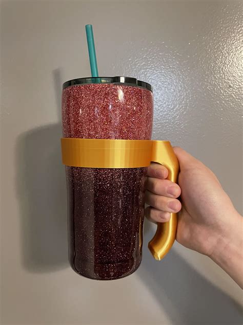 Customized Tumbler Handle By Tiebex Download Free Stl Model