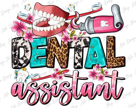 Leopard Dental Assistant Png Sublimation Design Dental Assistant Png