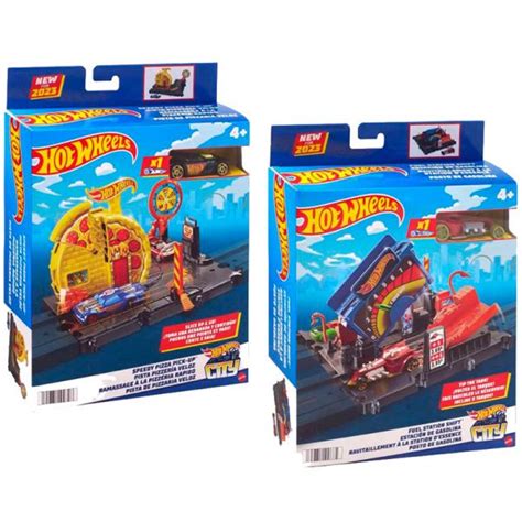 Mattel Hot Wheels Hmd Set De Juego Estacion City Para Pista Surtido