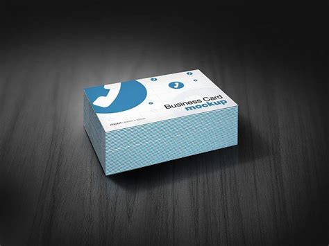 European Size Business Card Mockup 2