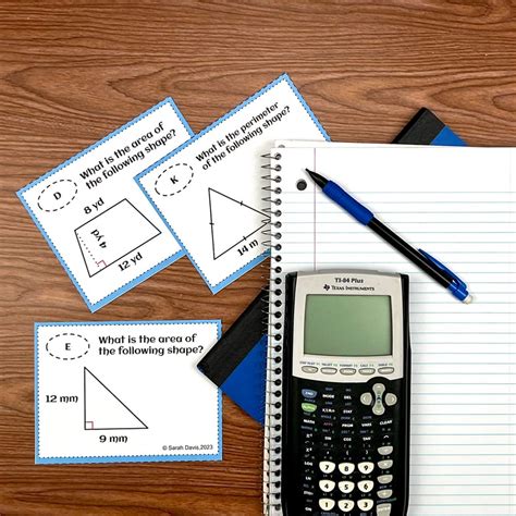 Geometry Area And Perimeter Task Cards Math And Science Sarah