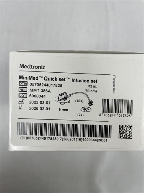 New MEDTRONIC MMT 386A MiniMed Quick Set 9mm Cannula 32 Tubing