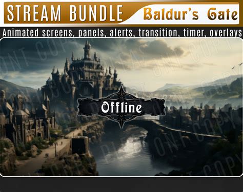 Stream Package Of Baldur S Gate 3 Designed For Twitch Stream Bundle