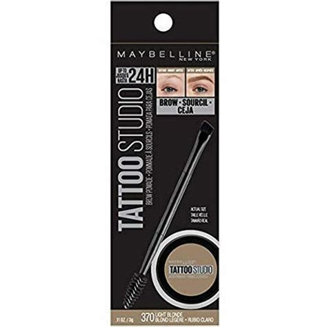 2x Maybelline Tattoo Studio Brow Pomade 370 Light Blonde For Sale