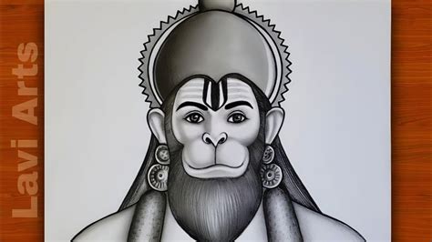 How To Draw Hanuman Ji Face Easy Step By Step Lord Hanuman Drawing