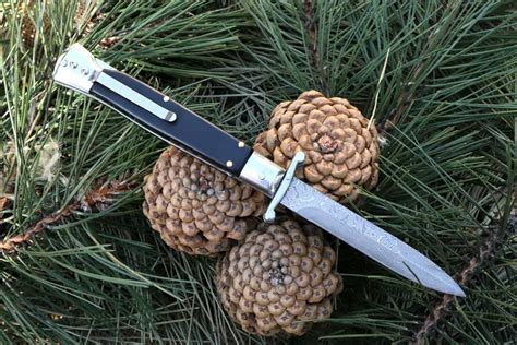 Купить Итальянский стилет из дамаска AKC Classic Swinguard 25cm в Киеве ...