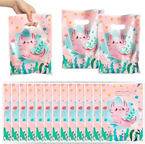 Amazon 3sscha 50Pcs Axolotl Party Favor Bag Amphibian Themed