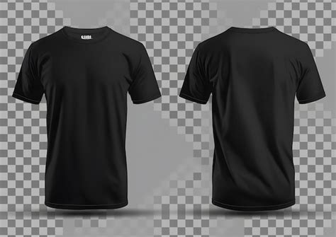 Premium Photo | Black tshirt mockup black tshirt png male tshirt mockup ...