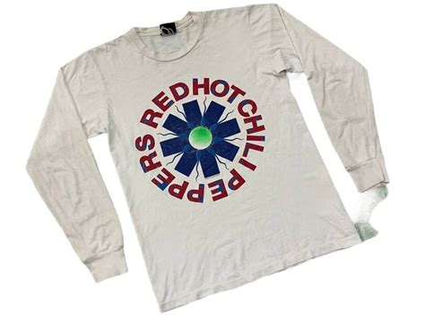 Vtg Red Hot Chili Peppers Long Sleeve Tshirt Men Mens Tops Mens Tshirts