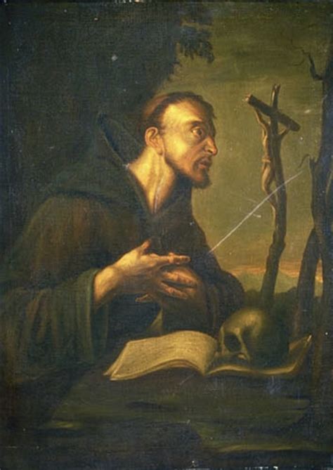 Saint François d Assise en prière devant un crucifix Légaré Joseph