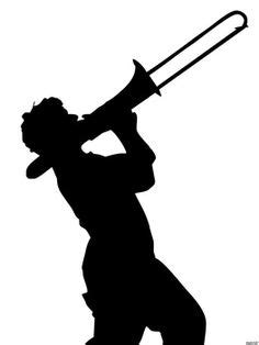 Free Trombone Silhouette Cliparts, Download Free Trombone Silhouette ...