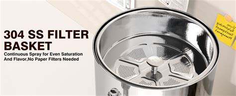 Amazon Nalison Commercial Coffee Urn Cup L Fast Brew Stainless Steel Hot Beverage