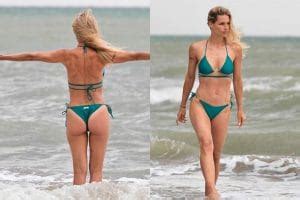 Michelle Hunziker In Bikini Capelli Al Vento E Fisico Scolpito Si