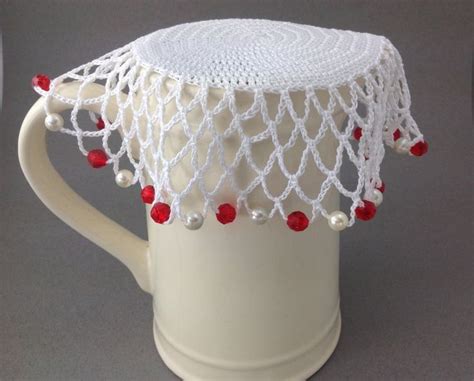 Crochet Beaded Jug Cover Crochet Project By Pamela M In 2023 Bead Bowl Beaded Crochet