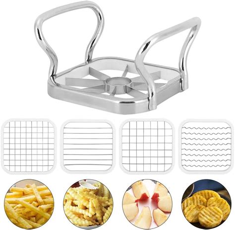 Vobor Potato Chipper Stainless Steel 5 In 1 Fruit Cutterfrench Fry