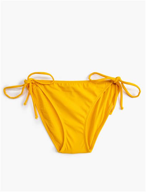 Sar Kad N Basic Bikini Alt Normal Bel Yanlar Ba Lama Detayl