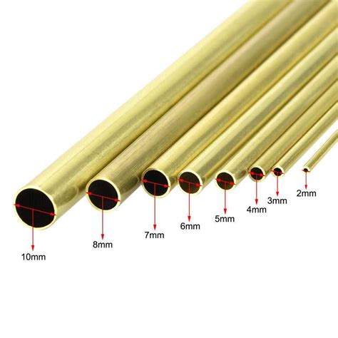 Uxcell Brass Round Tube Length Od Wall Thickness Pipe Tubing Hardwares Online Store