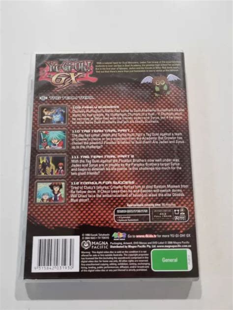 YUGIOH YU GI HO GX 1 3 Tag Team Trial Magna Pacific DVD Region 4 10 00