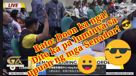 BATO TO MSGT MAYO DITO KA PA LUMILINYA SA UPUAN NG MGA SENADOR