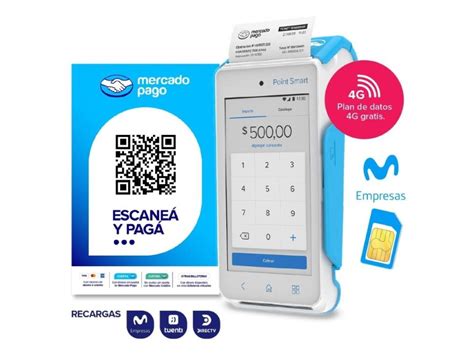 Kit Mercado Pago Point Smart Qr Lector De Tarjetas Tactil C Impresora