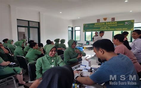 Persit Cabang LVI Kodim 1209 Bky Gelar Donor Darah Sambut HUT Ke 78