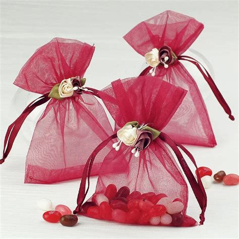 Set Of 10 Organza Bag Wedding Favor Bags Party Favor Bags Etsy