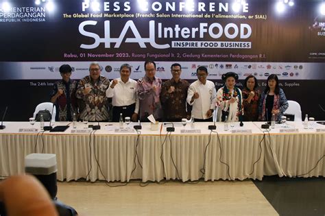 Kemendag Pada Konferensi Pers Pameran Sial Interfood Kementerian