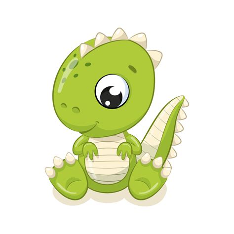 Cute Baby Dinosaur Cartoon Vector Clipart FriendlyStock Lupon Gov Ph