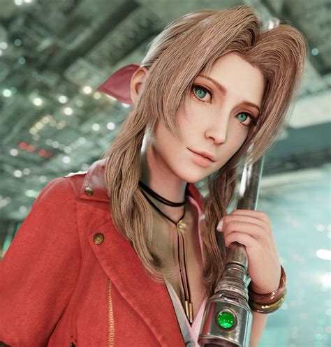 Final Fantasy Remake Aerith Gainsborough Red Costume Jacket