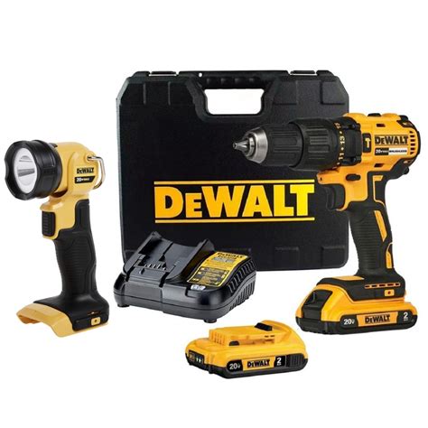 Kit Furadeira Paraf Impacto Dcd Lanterna Dcl Dewalt Facilita