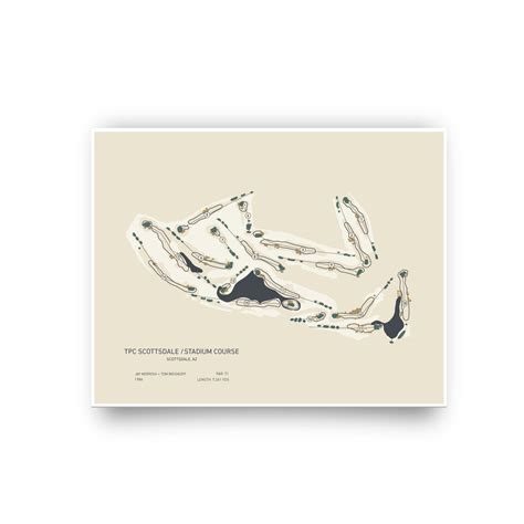 Tpc Scottsdale Hybrid Golf Artwork Print Lie Loft