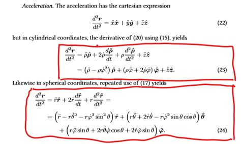 Solved Verify And For The Acceleration In Chegg