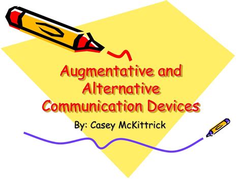 PPT Augmentative And Alternative Communication Devices PowerPoint