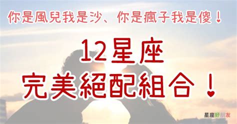 「你是風兒我是沙、你是瘋子我是傻！」12星座「完美絕配」組合！你找到那個能陪你瘋的小傻瓜了嗎？ Peekme