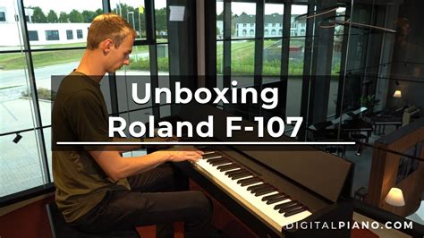 Unboxing And Assembly Of Roland F 107 Digitalpiano YouTube