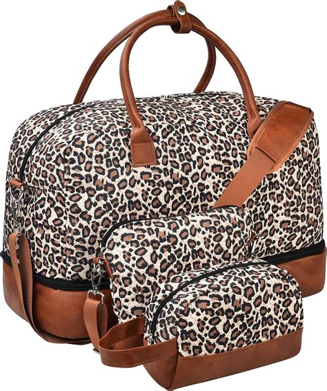 Leatvook Weekender Bag For Women Gym Bag With Shoe