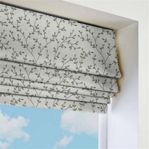 Ascot Mist Grey Roman Blind Swift Direct Blinds Kitchen Window